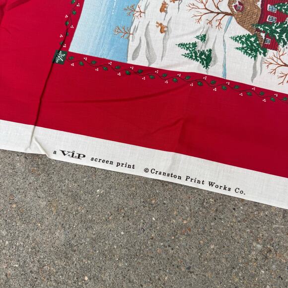 Home For The Holidays Winter Scene Panel by VIP Screen Print Fabric Craft Sewing - Picture 4 of 7
